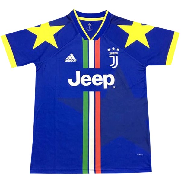 Camiseta de Entrenamiento Juventus 2019 2020 Azul Amarillo